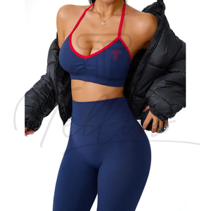 Conjuntos de Yoga Ecológicos de Estilo Único y Moderno para Mujer, Conjunto de Shorts de Yoga Delanteros Ligeros y Transpirables de Alta Calidad para Mujer - Product Image 1