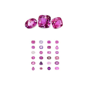 Pierre naturelle de qualité supérieure rose 06mm saphir rond stock prêt prix de gros prix pas cher - Product Image 6