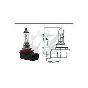 หลอดไฟ LED แบบท่อ 12V H11 55W ประสิทธิภาพสูง เพิ่มการมองเห็น ผลิตในตุรกี - Product Image 1