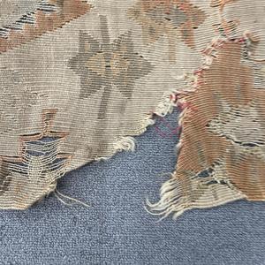 Alfombra Vintage de 2.3x10.8 pies, Alfombra Turca, Alfombra Sólida Marrón Grisácea - Product Image 5