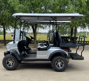 Voiture de tourisme 24V pour club, 7-8 places, 4KW, chariot de golf électrique tout-terrain, génération d'énergie par panneaux solaires, certifiée CE - Product Image 1