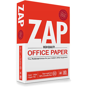 รับกระดาษถ่ายเอกสาร A4 ZAP 80gsm ราคาโรงงานสีขาวขนาดมาตรฐานสมบูรณ์แบบสำหรับทุกวัตถุประสงค์การพิมพ์ในสำนักงานคำสั่งซื้อจำนวนมาก - Product Image 5