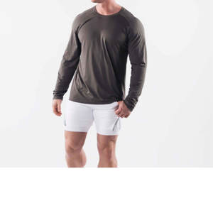 Nueva Camiseta Deportiva de Alta Calidad para Hombre, Otoño Invierno 2025, Tejida, Transpirable, de Manga Corta, OEM, para Gimnasio - Product Image 2