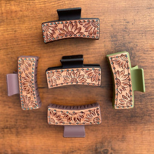 มาใหม่สไตล์ตะวันตกทําด้วยมือเครื่องมือหนังผมกรงเล็บคลิปจริงทําด้วยมือหนังผมPinsอุปกรณ์เสริมสําหรับผู้หญิงและสาว - Product Image 3