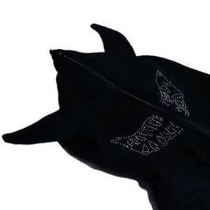 Sudadera con capucha personalizada con cremallera completa de nuevo diseño con tu logotipo personalizado Horns Devil Horn HOODIE Fitness Horn Hoodie - Product Image 5