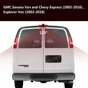 AHD 1080P gece görüş kamera fren lambası dikiz ters geri görüş kamerası Chevy Express GMC Savana Explorer kargo Van için