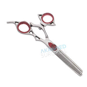 Professional High Quality Black Hair Cutting <b>Scissors</b> Stainless Steel Blade with Steel Handle Straight Beauty Tool for Salon Use - Product Image 6