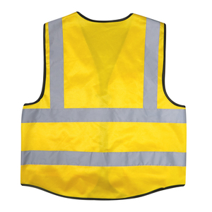 Logotipo personalizado 100% Protector de seguridad de poliéster Chaleco reflectante de alta visibilidad Cremallera frontal Chaleco de seguridad barato para trabajadores - Product Image 2