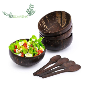 Petits bols en coquille de noix de coco naturelle ustensiles de cuisine jetables écologiques fabriqués au Vietnam en gros - Product Image 1