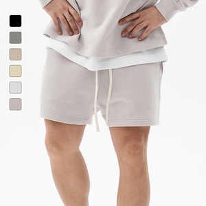 Logo personnalisé en coton Homens Running Drawstring Sport Shorts Plank Blank Training Sweat Shorts Hommes - Product Image 1