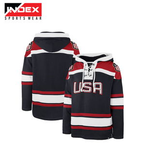 Jersey de hockey sobre hielo sublimado de diseño personalizado, nombre del equipo hecho a medida/OEM para deportes y entrenamiento, sudaderas con capucha de hockey sobre hielo impresas - Product Image 5