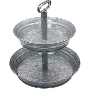 ขาตั้งเซิร์ฟเวอร์เค้กปาร์ตี้งานแต่งงานการออกแบบลายนูนเงาสไตล์โมเดิร์น - Product Image 3