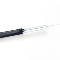GYFXBY Câble de dérivation à fibre plate 1 Core 2 FRP FTTH Lszh Jacket Aerial 1 2 4 Core Optic Drop Cable