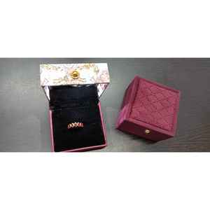 แหวนแต่งงานทองคำแท้ 14k สำหรับเธอ ดีไซน์เพชรทรงรี - Product Image 2