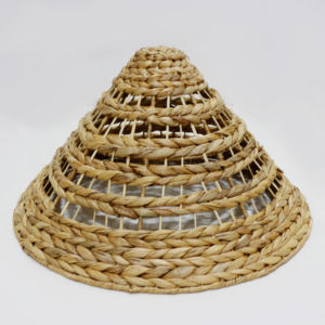 Modern <b>Industrial</b> Craftsman Asian Hyacinth Water Lamp <b>Shade</b> Natural Color Handmade Sustainable Creative Hanging Pendant Home - Product Image 5