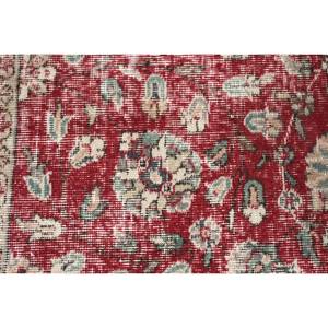 Vintage turco 19x31ft alfombra de área grande estilo clásico rojo beige diseño de retazos 10mm lana látex respaldo rectángulo pasillo - Product Image 5