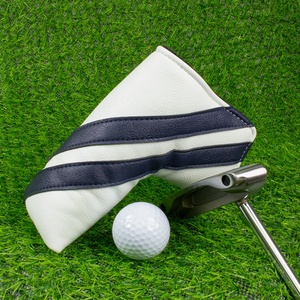 Golf head cover <b>mens</b> design PU leather <b>waterproof</b> outer soft lining long <b>sock</b> shape with elastic neck fits most drivers - Product Image 6