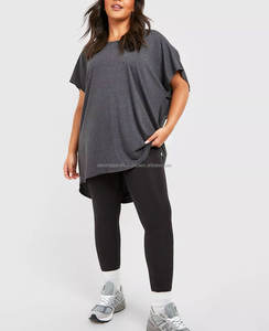 Personaliza tu Nueva Camiseta de Verano de Moda, de Mezclilla y Algodón, con Cierre, Talla Grande, Holgada, con Hombros Caídos y Manga Corta para Mujer - Product Image 4