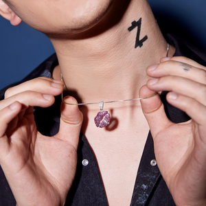 Colgante de Plata de Ley 925 sólida, joyería de diamante de moissanita, chapado en plata auténtica sólida para joyería de moda para hombres - Product Image 1