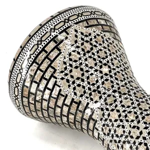 Gawharet El Fan 22cm Standard Mosaic Darbuka - Tambour égyptien Doumbek fait main en nacre - Product Image 3