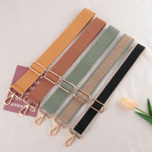 กระเป๋าถือปักลายผ้าแจ็คการ์ดแบบสายกระเป๋าคาดลำตัวแข็งแรงอุปกรณ์เสริมสำหรับกระเป๋า - Product Image 5