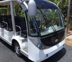 Autobús eléctrico de 15 pasajeros, tipo golf cart, modelo 2014, 72v, para transporte. - Product Image 3