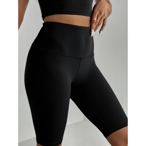 Pantaloncini da Ciclista Neri a Vita Alta per Donna, Comodi per Sport, Fitness e Yoga, Modello 505, Vendita all'Ingrosso - Product Image 2