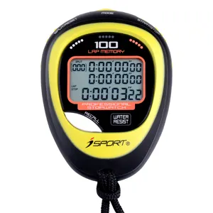 Stopwatch Digital Stop Watch Training Running Time For Sports 60 Lap Memory 0.01 Second Stopwatch Water Resistant Timer