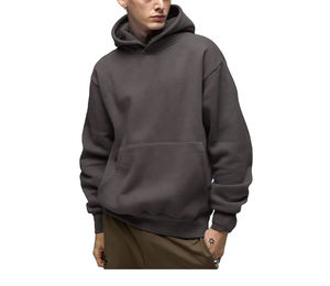 Sudadera con capucha de alta calidad transpirable de gran tamaño recortada personalizada de algodón 100% ropa de calle de tela de secado rápido sudaderas con capucha para hombres de tamaño cómodo - Product Image 1