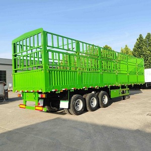 Remorques à ridelles hautes pour le transport de bétail (bovins, ovins, porcins) de 25-30 tonnes, avec essieux renforcés et robustes, pour vente en gros - Product Image 1