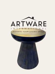 ของตกแต่งบ้านทันสมัยหรูหราดีไซน์ที่เป็นเอกลักษณ์ใหม่เกล็ดหิมะฝังโต๊ะข้างไม้พร้อมกระจกเน้นทันสมัยห้องนั่งเล่นห้องอาหาร - Product Image 5