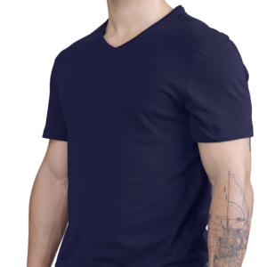 Camiseta Unisex con Cuello en V, Estampado Personalizado, Corte Regular, 100% Algodón, Transpirable, Ligera, Suave y Cómoda, Tejido de Punto - Product Image 1