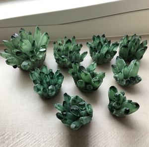 Amazing Natural Green Phantom <b>Cluster</b> For Home Office Decoration Business Gifts <b>Crystal</b> Healing Decor Showcase Pieces <b>Crystals</b> - Product Image 4