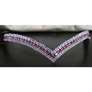 Elegante Premium Horse Brow Band en forma de V Brida ecuestre Accesorio Equipo de equitación decorativo duradero para caballos - Product Image 4