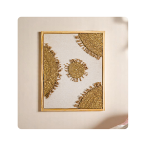 Natural Seagrass Handmade <b>Wall</b> <b>Frames</b> for Rustic <b>Wall</b> Decor Eco Friendly Art Pieces Bulk Wholesale Home and Office Use - Product Image 2