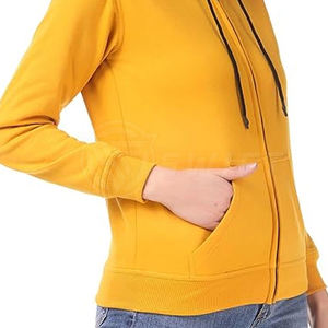 Sudaderas Personalizadas Casuales para Mujer, 100% Algodón, Transpirables, Resistentes al Viento, con Capucha de Color Sólido para Invierno, con Logotipo Frontal - Product Image 2