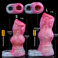 YOCY loup chien coq manchon gaine S L taille Silicone souple jouets sexuels pour hommes pénis élargissement fantaisie coq manchon portable préservatif