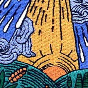 Parche bordado de PVC con forma de flor de Color de contraste tejido 3D personalizado de alta calidad, logotipos de ropa deportiva de fieltro para sombreros - Product Image 6