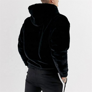 Sweat à capuche unisexe en coton et polyester, surdimensionné, doux, streetwear, avec logo personnalisé brodé de haute qualité, faible MOQ - Product Image 4
