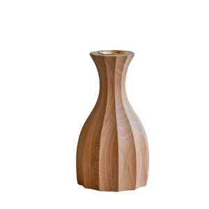 Elegantes candelabros de mesa de madera tallados a mano, tarros de farol de madera para decoración del hogar para bodas, festivales de Navidad y Pascua - Product Image 1