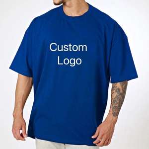 Camiseta de Verano al por Mayor, Ecológica, Holgada, Unisex, de Gran Tamaño, Personalizable, de Algodón/Poliéster, con Cuello en V y Diamantes - Product Image 1