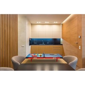 Table de ping-pong compacte et polyvalente Stag Iconic 4-en-1, surface en MDF de 25 mm, pliable pour une utilisation en intérieur, accessoires inclus - Product Image 3