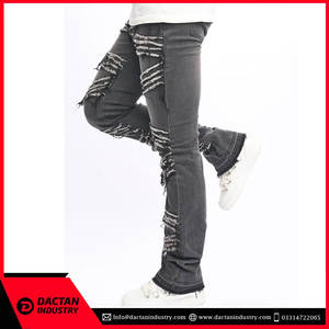 กางเกงขายาวทรงแฟลร์สไตล์สตรีทแฟชั่นใหม่สำหรับผู้ชาย ผ้าแคนวาสน้ำหนักเบา พิมพ์ลายลำลอง แห้งเร็ว - Product Image 4