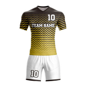 Uniformes de Fútbol Transpirables de Alta Calidad, Tendencia Profesional, Impresión de Logotipo Personalizado, Conjuntos Sostenibles para Adultos, 100% Poliéster - Product Image 1