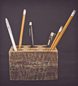 Estuche de Madera para Lápices, Caja de Almacenamiento de Papelería de Escritorio - Product Image 5