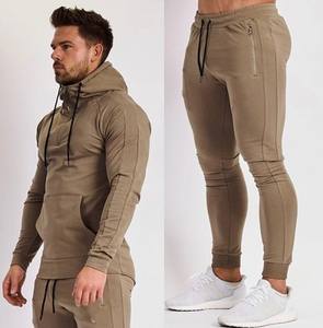Conjunto Deportivo Elástico con Capucha para Hombre de la Mejor Calidad, Diseño de Logotipo Personalizado, Estilo Casual Ajustado, Mangas Completas, Transpirable, para Invierno - Product Image 2