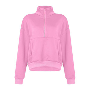 New Arrival Women's Hoodies Crop Hoodie Pullover Sweatshirt Wholesale Custom High Quality Casual Outfit - Product Image 5