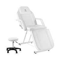 Table de massage multifonctionnelle de luxe pour salon de beauté, lit de soin du visage avec dossier et appui-tête réglables, idéal pour les traitements de tatouage et de beauté