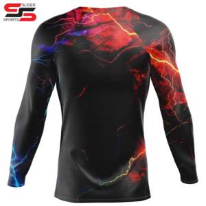 Personalizado BJJ Rash Guard sublimación Rash Guard ropa deportiva poliéster adultos personalizado sublimado hombres manga larga Rash Guard - Product Image 1