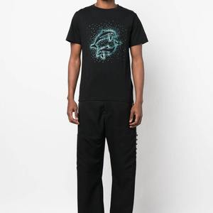 เสื้อยืดผู้ชายปักเพชร ราคาประหยัด โลโก้สั่งทำได้ ผ้าฝ้าย 100% ทรงหลวม แขนสั้น - Product Image 2